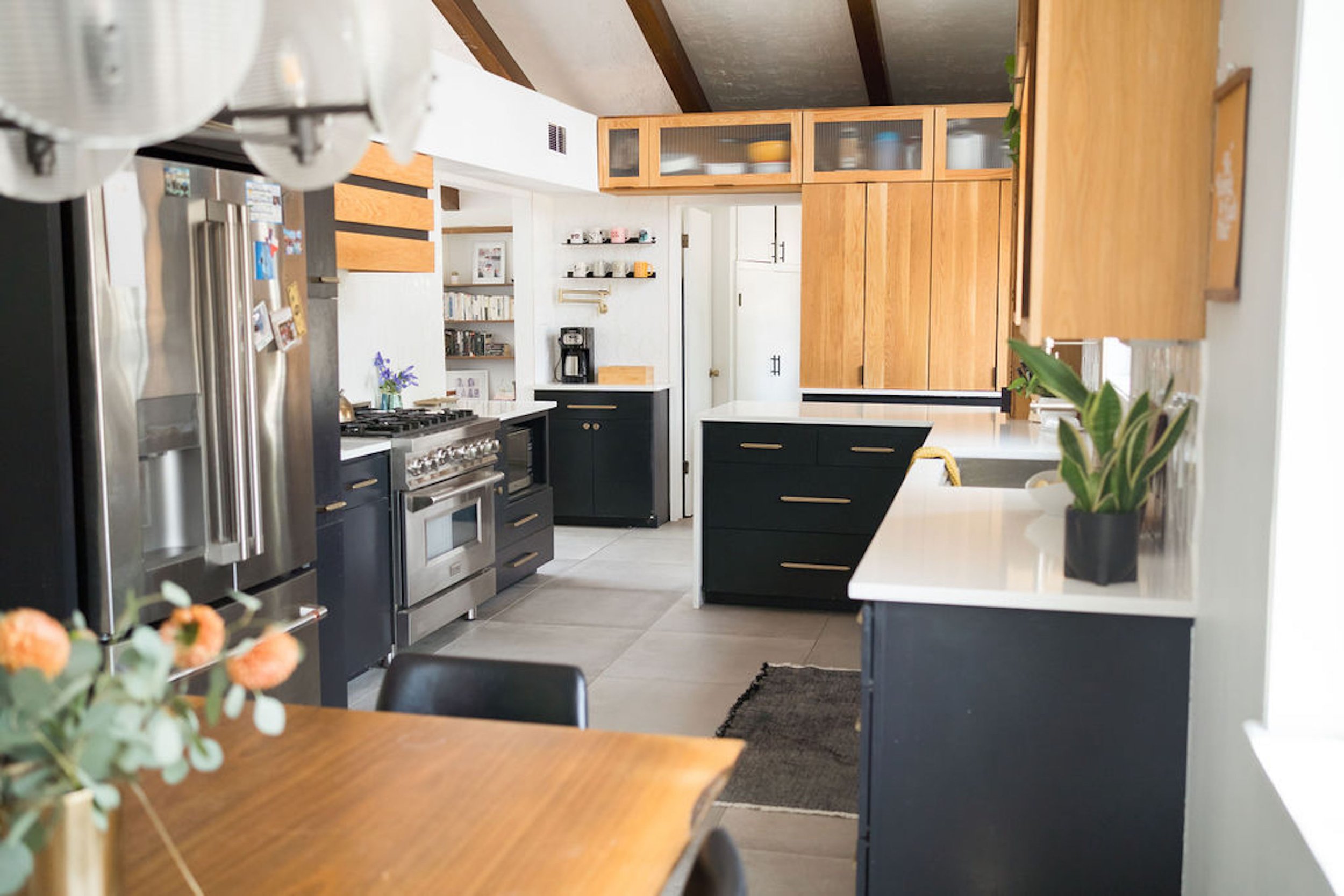 A mid-century modern kitchen remodel reveal.